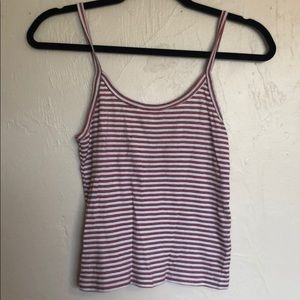 Forever 21 tank top red/blue stripes size s